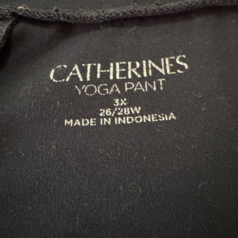 Catherines Black Yoga Pant - 3X/26-28W